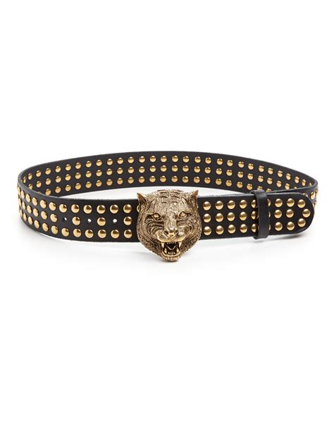 gucci belts yellow|Gucci studded belt.